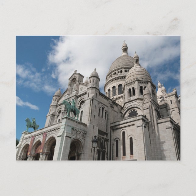 Postal Basílica del Sagrado Corazón, París, Francia (Anverso)