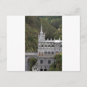 Postal Basílica del Santuario de Las Lajas Colombia