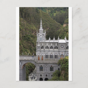 Postal Basílica del Santuario de Las Lajas Colombia