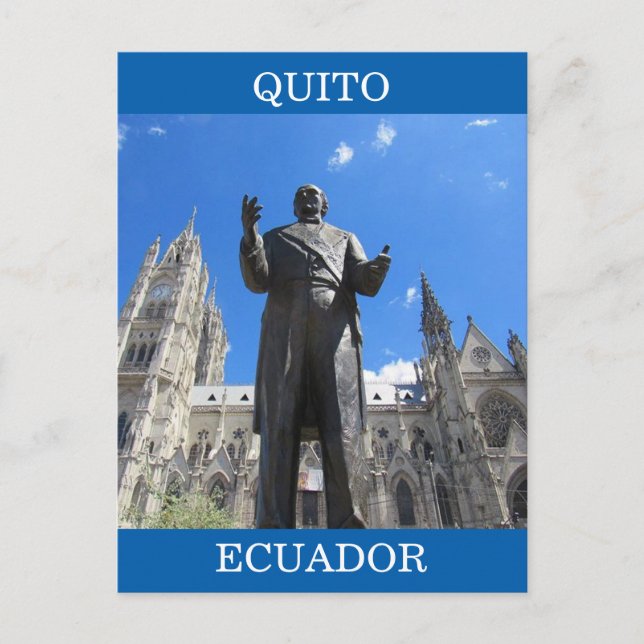 Postal basílica ecuador (Anverso)