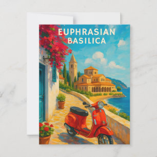 Postal Basílica Eufrasiana Poreč Croacia Viaje Vintage P