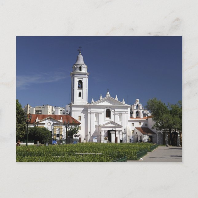 Postal Basílica Nuestra Señora del Pilar en Recoleta (Anverso)