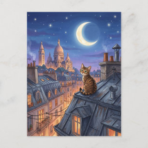 Postal Basílica Sacre-Coeur Montmartre París Francia