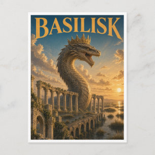 Postal Basilisco, Monstruo de Fantasía Gótica