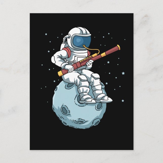 Postal Baspronto astronauta astronauta jugador de banda d (Anverso)