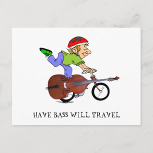POSTAL BASS BIKE-POSTCARD