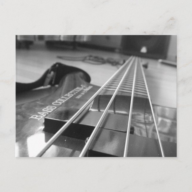 Postal Bass en negro (Anverso)