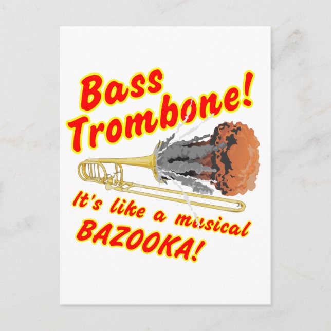 Postal Bass Trombone Musical Bazooka (Anverso)