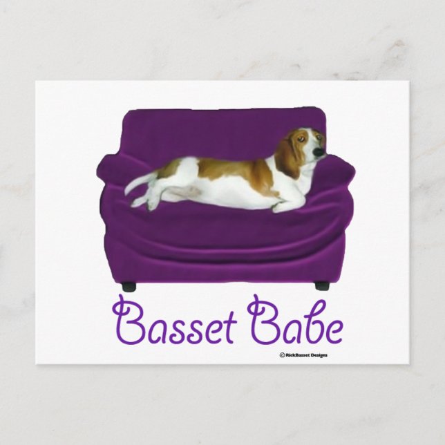 Postal Basset Babe (Anverso)
