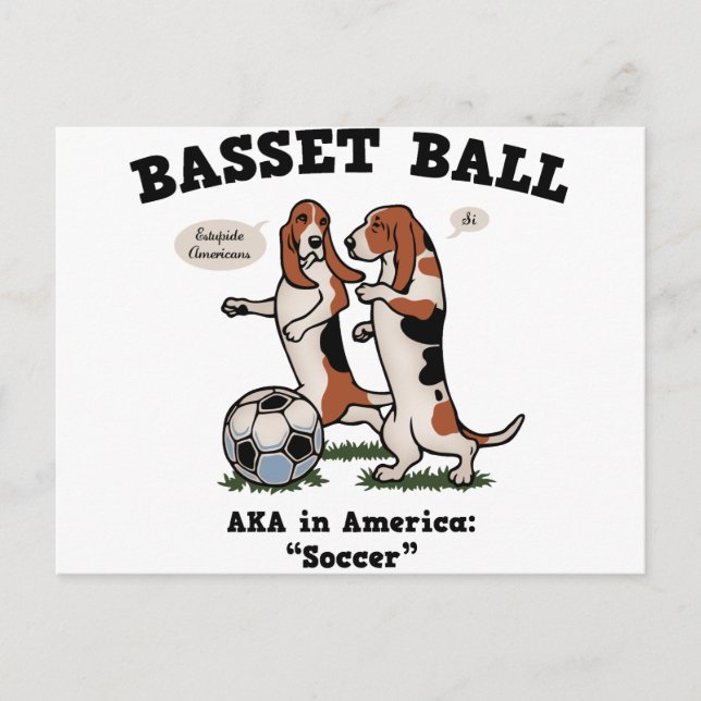 Postal Basset Ball (Anverso)