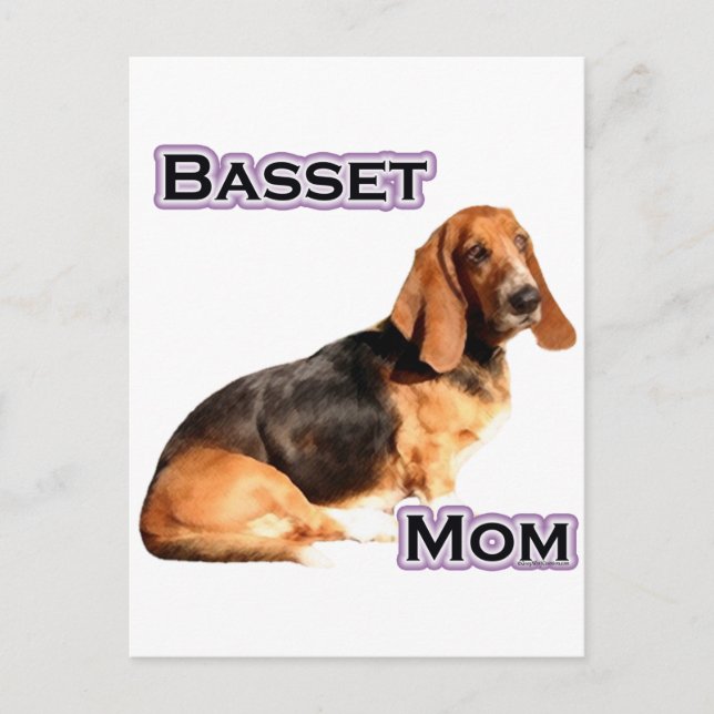 Postal Basset Hound Mom 4 (Anverso)
