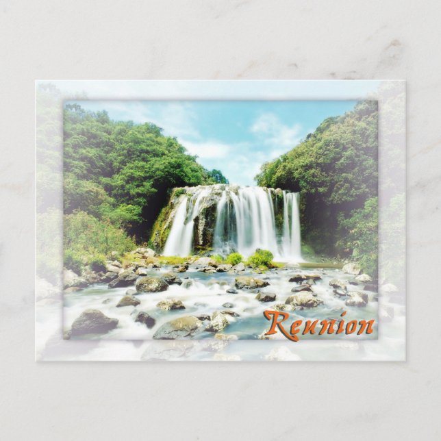 Postal Bassin azul, Reunión (Anverso)