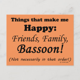 Postal Bassoon me hace feliz