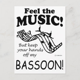 Postal Bassoon Siente La Música
