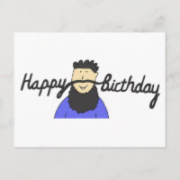 Bastache de cumpleaños para Hipster con barba