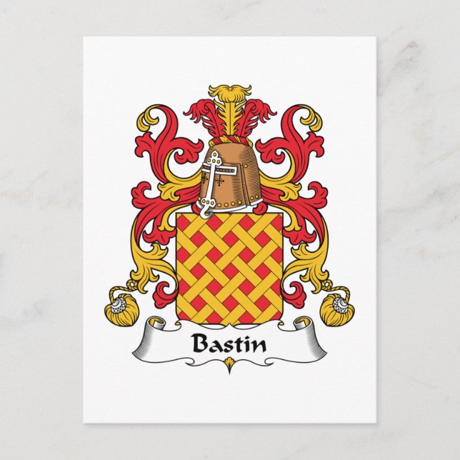 Postal Bastin Family Crest (Anverso)
