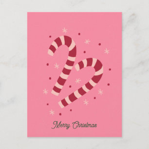 Postal Bastones de caramelo Navidad