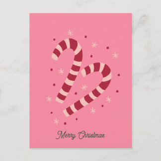 Postal Bastones de caramelo Navidad