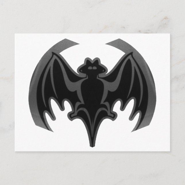 Postal Bat Black Inv El MUSEO Regalos Zazzle (Anverso)