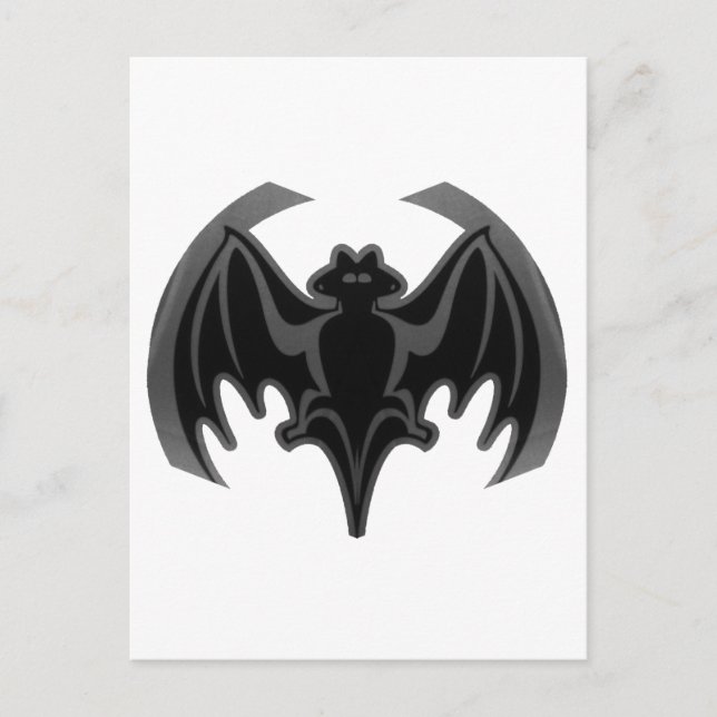 Postal Bat Black Inv El MUSEO Regalos Zazzle (Anverso)