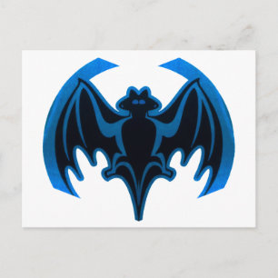 Postal Bat Blue the MUSEUM Zazzle Gifts
