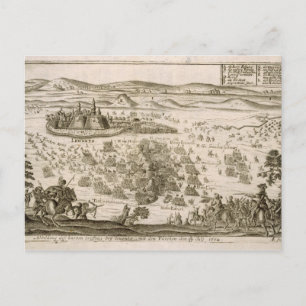 Postal Batalla cerca de la ciudad de Levice en 1664, ilus