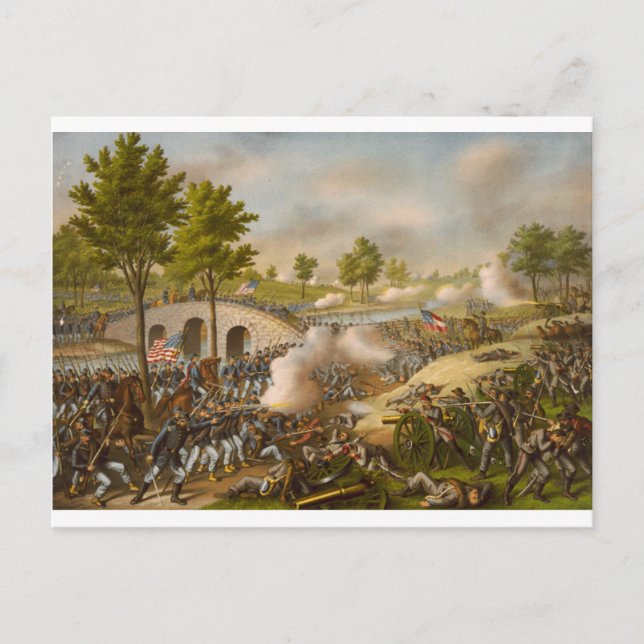 Postal Batalla de Antietam - Ejército del Potomac (Anverso)