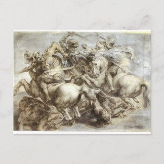 Postal Batalla de Arezzo anghiari