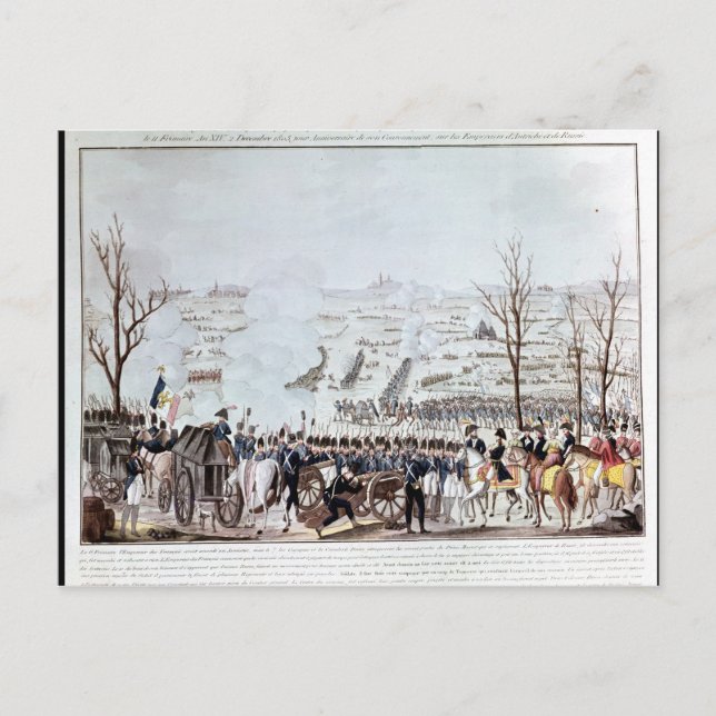 Postal Batalla de Austerlitz, 2 de diciembre de 1805 (Anverso)