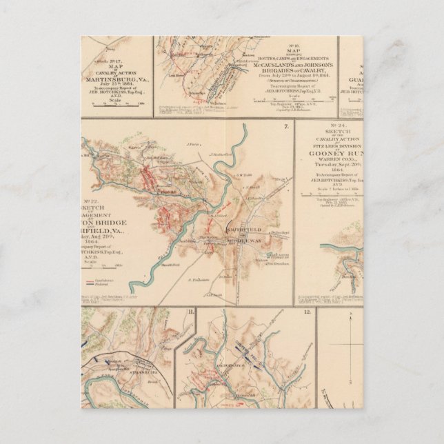 Postal Batalla de Belle Grove (Anverso)