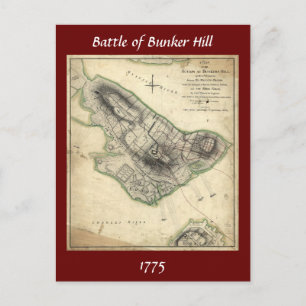 Postal Batalla de Bunker Hill - Guerra Revolucionaria de