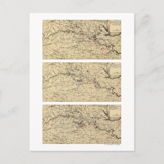 Postal Batalla de Chancellorsville (Anverso)