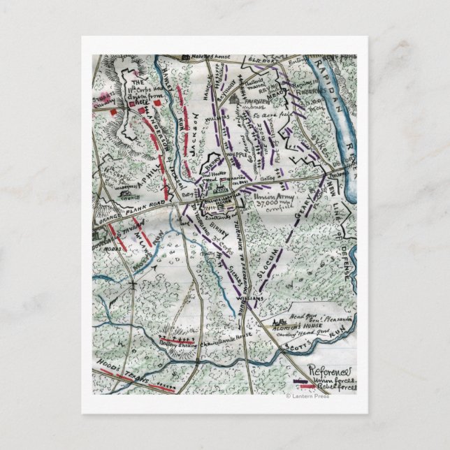 Postal Batalla de Chancellorsville 2 (Anverso)