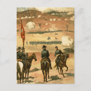 Postal Batalla de Chattanooga 1863 en la guerra civil est