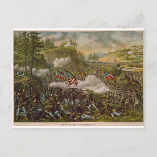 Postal Batalla de Chickamauga, publicada alrededor de 189
