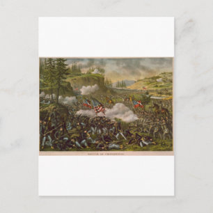 Postal Batalla de Chickamauga, publicada alrededor de 189