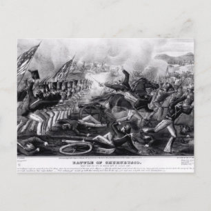 Postal Batalla de Churubusco