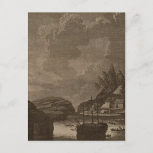 Postal Batalla de Columbia Británica con cañones
