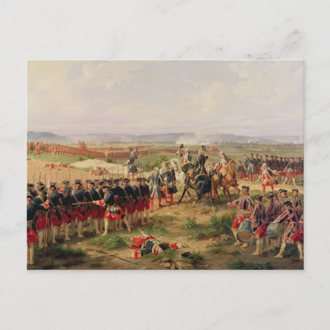Postal Batalla de Fontenoy (Anverso)