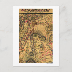 Postal Batalla de Gettysburg