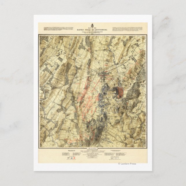 Postal Batalla de Gettysburg 5 (Anverso)