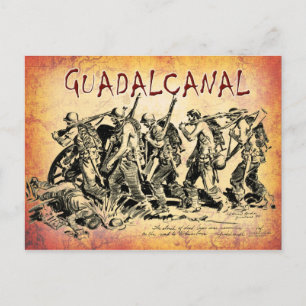 Postal Batalla de Guadalcanal, 1943