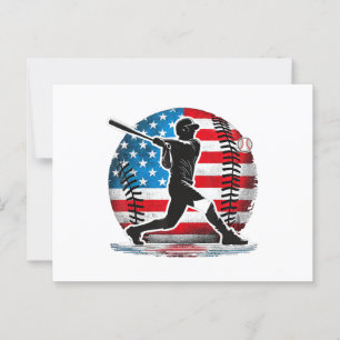 Postal Batalla de jugador de béisbol norteamericano con E