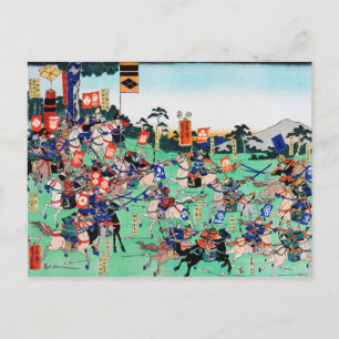 Postal Batalla de Kawanakajima, Ukiyo-e