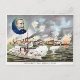 Postal Batalla de la bahía de Manila