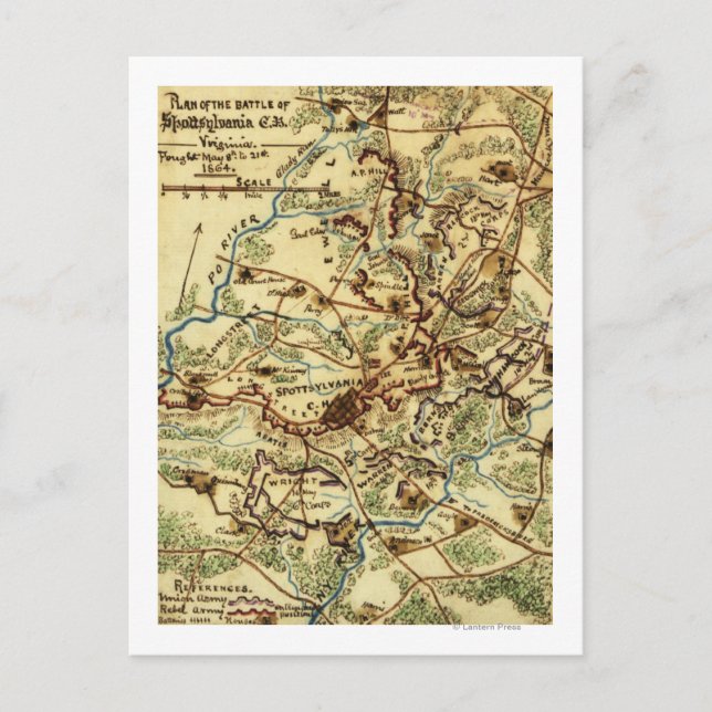 Postal Batalla de la Corte de Spotsylvania (Anverso)