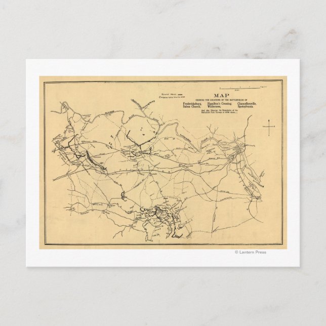 Postal Batalla de la Corte de Spotsylvania (Anverso)