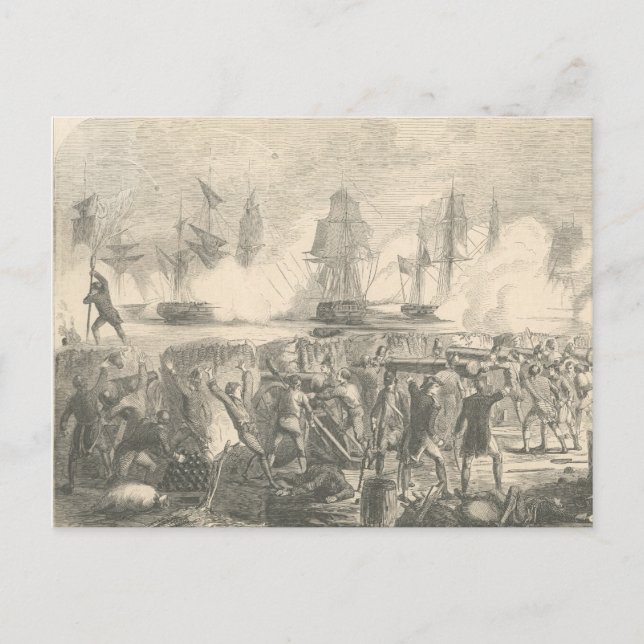 Postal Batalla de la isla de Sullivan, 1776 (Anverso)