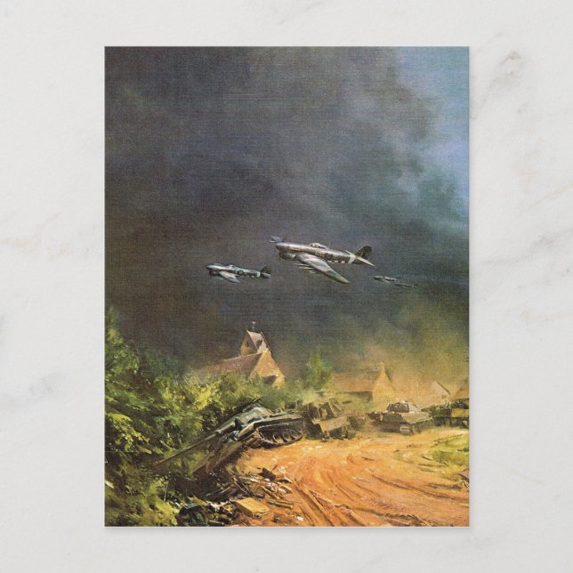 Postal Batalla de la liberación de Francia (Anverso)