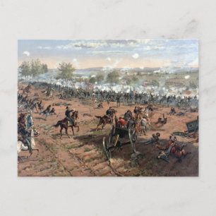 Postal Batalla de la pintura de Gettysburg (restaurada)